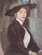Amedeo Modigliani La femme au chapeau (mk38) Spain oil painting artist